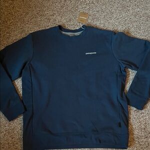 Patagonia Fitz Roy Icon Uprisal Crew Sweatshirt Unisex Sz Womens XL/Mens L Blue